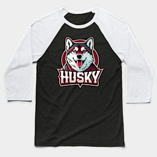 husky dog design Baseball T-Shirt